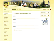 Tablet Screenshot of bory.cz